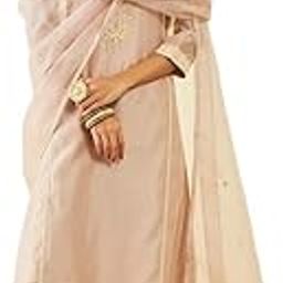 Womens Onion Pink Chanderi Thread Embroidered A-Line Suit Set with Dupatta-image-44