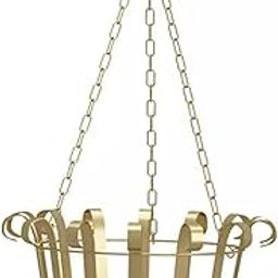 MYADDICTION Wall Hanging Bracket Iron Hook Fence Deck Porch Garage Balcony Basket Golden-image-64