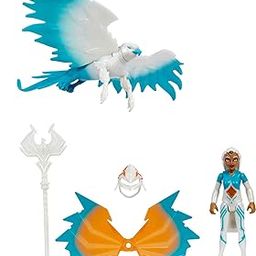 Masters of the Universe He-Man and The Sorceress Figure & Winged Falcon Vehicle Set Inspired by Motu Netflix Animated Series, Collectible Toy Gift for Ages 4 Years & Older-picture-1