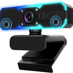 1080P 60Fps Streaming Webcam,Streaming Camera With Microphone&Fill Light,Autofocus,Work With Zoom/Youtube/Winsdows/Mac Os/Laptop/Macbook/Pc Computer Camera,Digital,Black-16