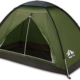 Night Cat Backpacking Tent for One Person Waterproof Single Layer Hiking Camping Tent for Adults Kids Scouts Easy Setup 2.2x1.2m-image-7