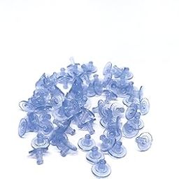 Clear Silicone Earring Back Stoppers Findings Stud Earring Plugs for Jewellery Making - 200 Pcs (7 mm)-image-66