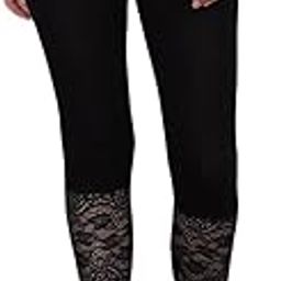 Lace Capri Leggings for Women | PlusSize Stylish Net Capri for Girls, Yoga Cropped Leggings Lightweight, Tights Leggings-image-89