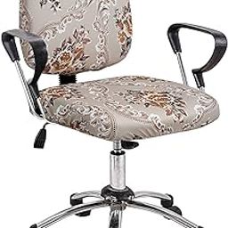 Cortina Stretchable Elastic Removable Washable Slipcover Office Manager Computer Executive Rotating (Without Headrest) Chair Seat Cover Pack of 1-image-22