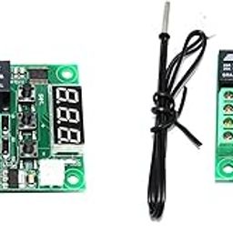 HUMBE&CO-W1209 12V DC Digital Temperature Controller Board Micro Digital Thermostat -50-110°C Electronic Temperature Cool Temp Control Module Switch (2)-21