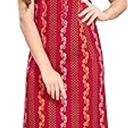 av2 Women's Cotton Printed Maxi Nighty-picture-6