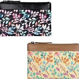 Hamelin Multi Purpose Pouch for Men & Women | Stationary, Makeup, Medicine Essentials Pouch | Vegan Leather Purse for Office College Outing | Country Garden-Pack of 2| Ideal Gift for Woman-image-14