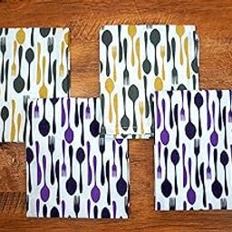 CRAZYWEAVES 100% Cotton Lunch Towel for School Kids, Office Towel, Hand Towel, Kitchen Towel(18" x 24") Pack of 4-image-95