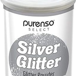 Purenso Select - Silver Glitter Powder, 100g I for Soap Making, Candle, Lip Gloss, Nails, Bath Bombs, Art Crafts, Resin-image-10