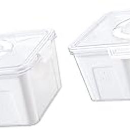 BNF 2Pcs Refrigerator Storage Box Divided Food Container for Home Pantry Kicthen | Home & Garden | Kitchen, Dining & Bar | Kitchen Storage & Organization | Food Storage Containers-7