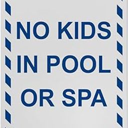 No Kids In Pool Or Spa Sign, 8.5 x 11 in" OSHA Compliant Swimming Pool Sign, Weatherproof Plastic, UV resistant & Easy-to-Read Signage-image-28