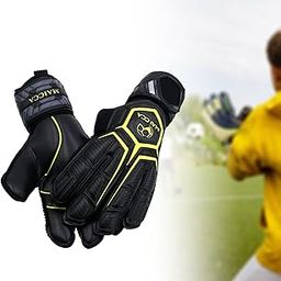 UJEAVETTE® Goalkeeper Gloves Nonslip Adjustable Professional Breathable Football Gloves Black Yellow Size 9-image-89