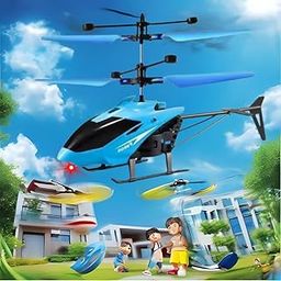 KRIMION® Toy Plastic Helicopteer Remote Control Helicopter for 6 + Years Boys Indoor and Outdoor Helicopter, Palm Sensing Helicopter with led Lights (Pack of 1) (style-18-B)-image-86