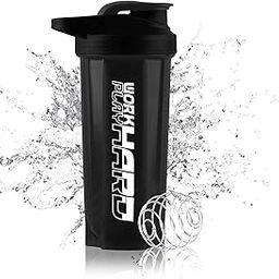 COOL INDIANS Gym Shaker Bottle 700 ML, Shaker Bottle for Protein Shake 100% Leakproof and BPA Free Protein Shaker|Sipper Bottle (Black)-image-1