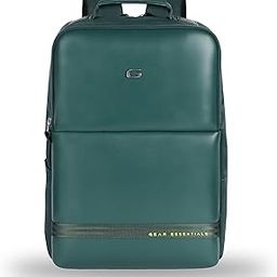 Elevate Faux Leather 20L Water Resistant Anti-Theft 4 Compartment Backpack/Laptop Bag/Office Bag With Raincover For Men/Women (Green)-picture-16