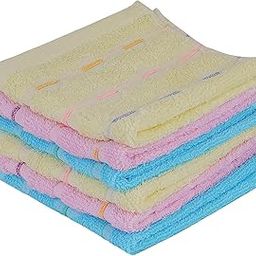 TENDSY Love Touch Very Soft Fresh Cotton Face Hanky, Face Towel, Handkerchiefs, Multicolor, Pack of 6 Pcs-image-95