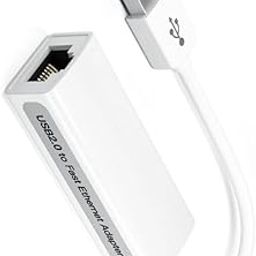 BUT INDIA USB 2.0 to RJ45 Ethernet Adapter, 10/100 Mbps, Driver-Free, Windows/Mac/Linux Compatible, Compact, White-25
