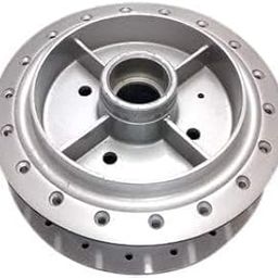 MJ Automobile Rear wheel drum compatible for Yamaha RX 100 and RXG 135 motorcycle durable rear bike wheel hub assembly for smooth braking performance vintage bike replacement part with perfect oem fit-image-50