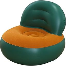 CALANDIS™ Inflatable Sofa PVC L Shaped Air Couch for Outdoor Home Living Room Orange and Green | Sofas Loveseats & Chaises | Furniture-image-7