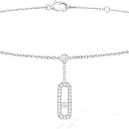 Anklet With Solitaire Crystal Diamond For Women and Girls-14