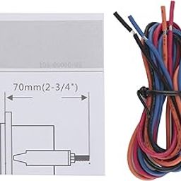 Temperature Meter, Anti Fog 50-150 Degree Celsius Oil Temperature Gauge with Backlight for Rvs Construction Machinery Vehicles for Yachts Motorboats Speedboats(Silver Frame on White)-image-61