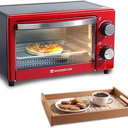 Wonderchef OTG & Wooden Tray Gift Combo | 9L OTG | Bake Breads and Cakes | Time Control upto 60 Mins | Temperature Control upto 250⁰ | Heat Resistant Window, Removable Crumb Tray | 2 Year Warranty-0