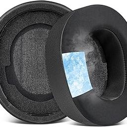 SOULWIT Cooling-Gel Replacement Earpads for Steelseries Arctis Nova Pro Wireless Headphones, Ear Pads Cushions with High-Density Noise Isolation Foam, Added Thickness - Black-image-36