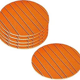 Kuber Industries Soft EVA Foam Set of 6 Pcs Non Slip Heat Insulation Coasters for Tea Coffee Cups Mugs Beer Cans Bar Glass (Orange)-HS_38_KUBMART21353, Standard-image-12