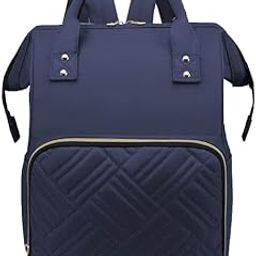 Baby Bucket Waterproof Baby Diaper Bag/Mummy Bag/Nursery Bag/Stylish Backpack Large Capacity - [Navy-BB]-image-29