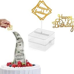 Aprildecember666 Cake Money Box, Money Pulling Cake Making Mold, Food Contact Safe,4.3X4.3X2.8 inch-30