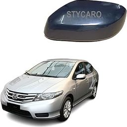 STYCARO Side Mirror Cover without Indicator Type compatible with Honda City I-vtec 2009-2013 Model - Black (LEFT PASSENGER SIDE)-image-8
