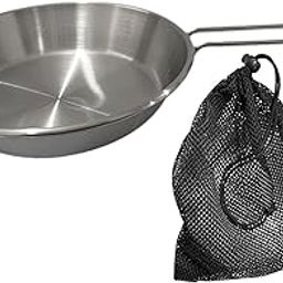 SECRET DESIRE Creations Stainless Steel Camping Fry Pan Folding Handle Multifunctional Pancake Maker-picture-31