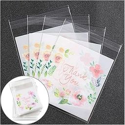 TREXEE Plastic, Self Adhesive Guddy Bags, Party Favor/Cookie Bags Chocolate Pouches Birthday Party Return Gift Bags (Pack Of 100/Thank You)-image-51