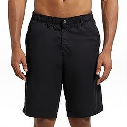 1203 Men's Super Combed Mercerised Cotton Woven Fabric Straight Fit Solid Shorts with Side Pockets-picture-13