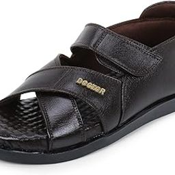 Orthopedic Diabetic Comfortable Dr Sole Footwear Daily Use Casual Wear Stylish Latest Black Cushioned Adjustable Strap Sandals for Men's-Gents & Boy's L-12-image-81