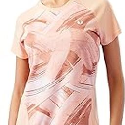 Women's Slim Fit Printed Short Sleeve Crew Neck T-Shirt with Technocool+, Anti Microbial and Anti Odour Properties for Regular, Gym and Sports Usage-image-51