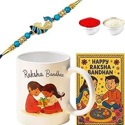 Rakhi Special Mug Combo with Card & Tilak | Gift for Brother on Raksha Bandhan-image-41