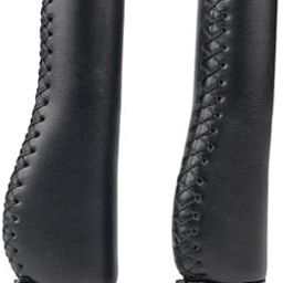 LOOM TREE 2x1 Pair PU Leather Bicycle Handlebar Grips Scooter Handlebar Overgrip Black | Cycling | Bicycle Components & Parts | Handlebar Grips Tape & Pads-image-34
