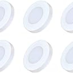 Murphy 3W Cablite Round LED Surface Light – Cool White Cabinet & Wardrobe Lighting, Compact Cablite for Shelves, Showcase & Closets (Pack of 8)-image-8
