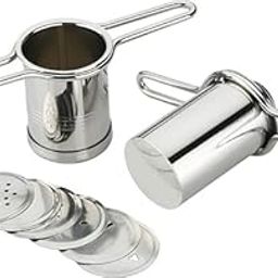 SR Stainless Steel Press Sev Sancha Machine/Press Muruku Maker/Dab sev Sancha with 6 Jali.-image-38