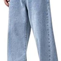 Light Blue Baggy Jeans for Men-image-82