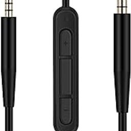Headphone Replacement Cable Remote Volume&Mic Compatible with Bose On-Ear 2/OE2/OE2i/QC25/QC35/Soundlink/SoundTrue Headset (Black)-24