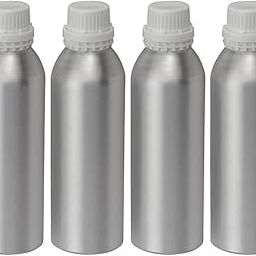 Hunky Dory 100ml Multipurpose Anodized Aluminum Empty Bottle with Drop Nozzle & Cap with Seal, for Beauty, Essential Oils, Blends, Skin Care, Travel, Toners, Cosmetic & DIY (Pack of 4)-75