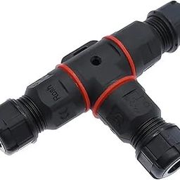 POWTAXBJGD IP68 Waterproof Connector T Shape 3 Pin 250V 24A Cable Wire Gland Sleeve Connector Quick Connect Waterproof Connector-image-15