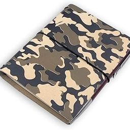 Passport-Sized Writing Leather Cover - Camouflage| Travel Organizer-picture-35