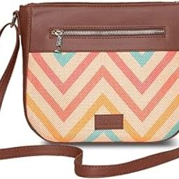 Handcrafted Vegan Leather U-Shaped Sling Bag For Women-image-96