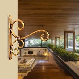 Wrought Iron Decorative Wall Hanger Hooks (Golden Antique )-image-98
