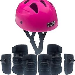 Rioff® Protective Skating Guard Kit for Skating, Cycling, Running for Kids,Boys,Girls (Pink, S)-image-7