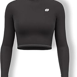 Women's Long Sleeve Crop Workout Shirts Slim Fit Dry Fit Athletic Yoga Tops for Gym Running-image-105