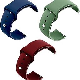 NOTYEX Soft Silicone Strap Replacement Band for Apple || Realme || Boat || Noise || Fireboltt || Amazfit || Samsung || Oneplus Smart Watch Straps-26